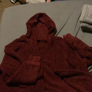 Gold Rush oversized fuzzy jacket